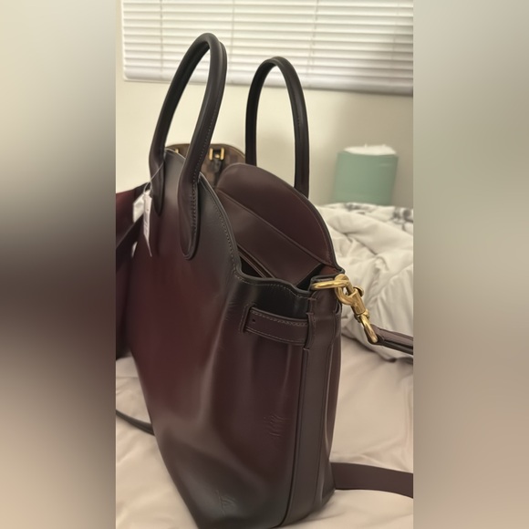 Coach Empire Caryall 40 in brass Merlot - Picture 5 of 6